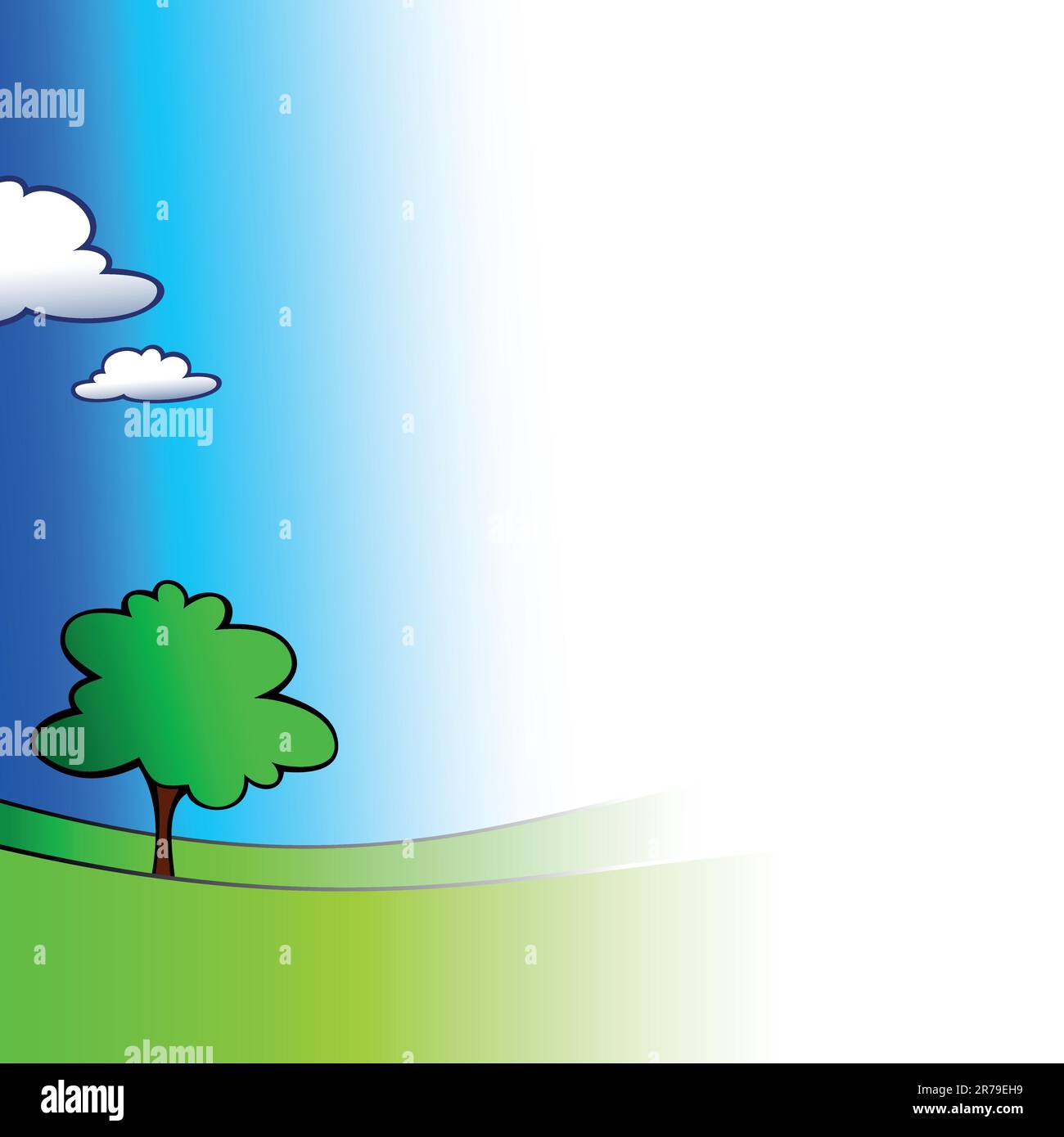 background landscape, this illustration may be useful as designer work Stock Vector