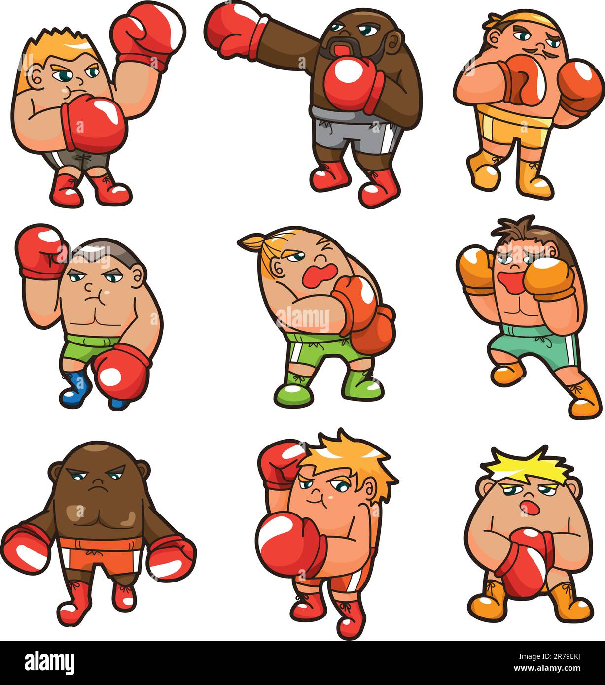 Cartoon Boxer Stock Vector Images Alamy
