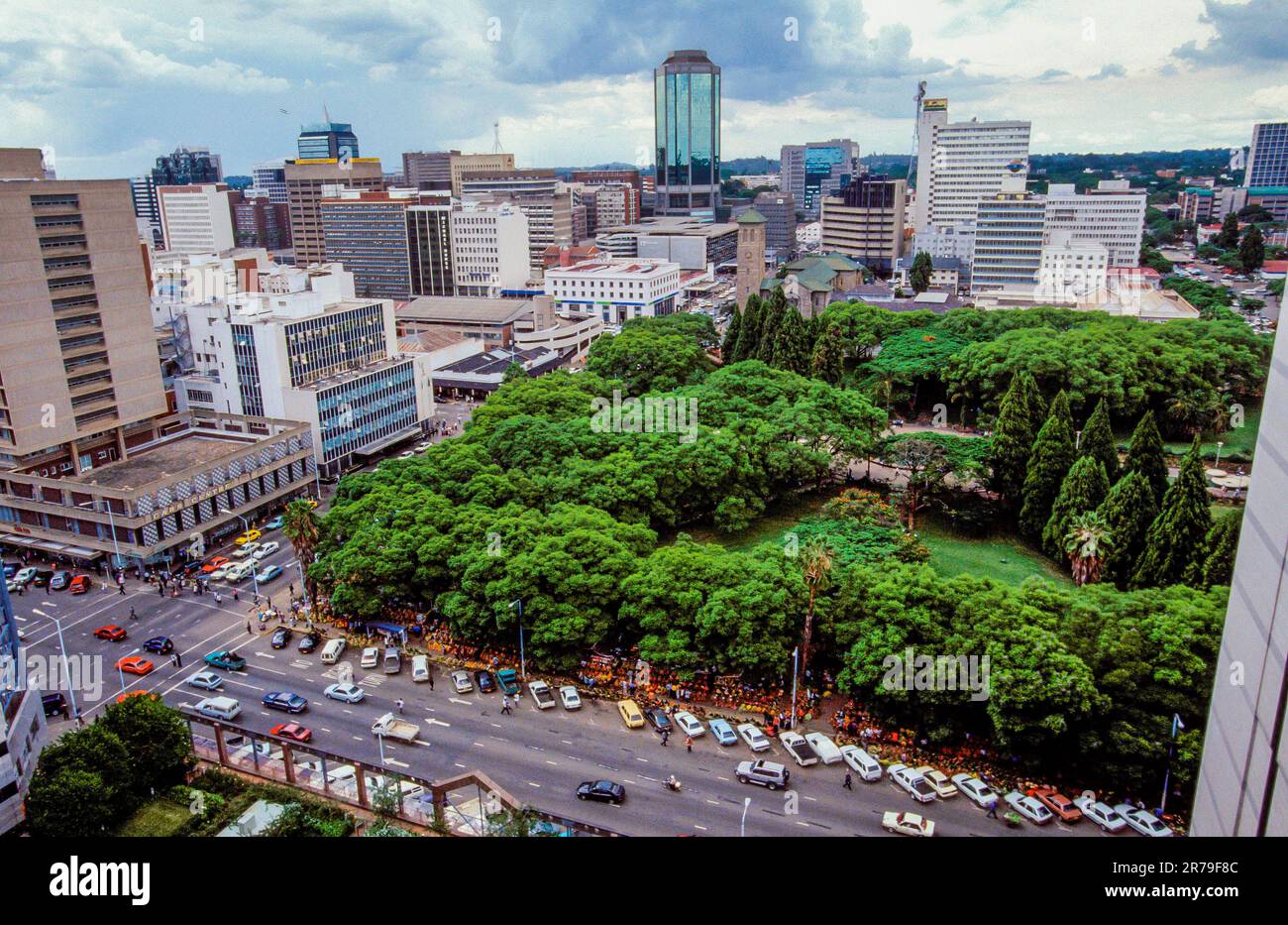 Zimbabwe Harare View Of The City Stock Photo Alamy   Zimbabwe Harare View Of The City 2R79F8C 