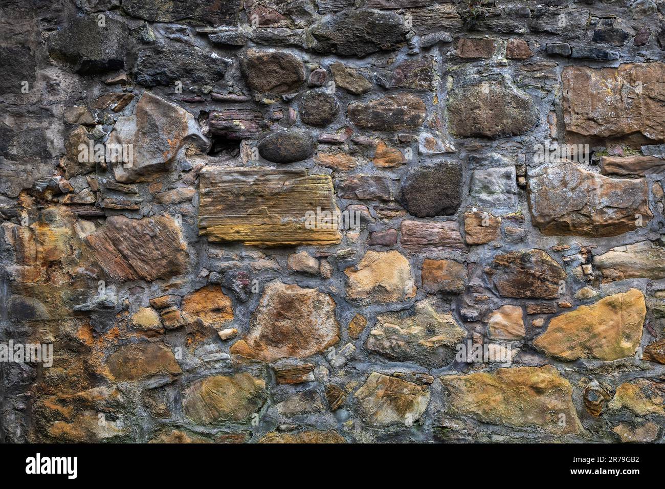 Execution wall at Covenanters Prison in Greyfriars Kirkyard in Edinburgh, Scotland. Stock Photo