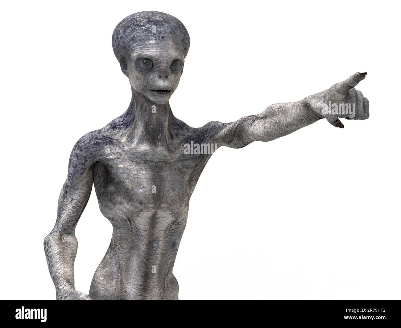 Humanoid alien hand, 3D illustration Stock Photo - Alamy