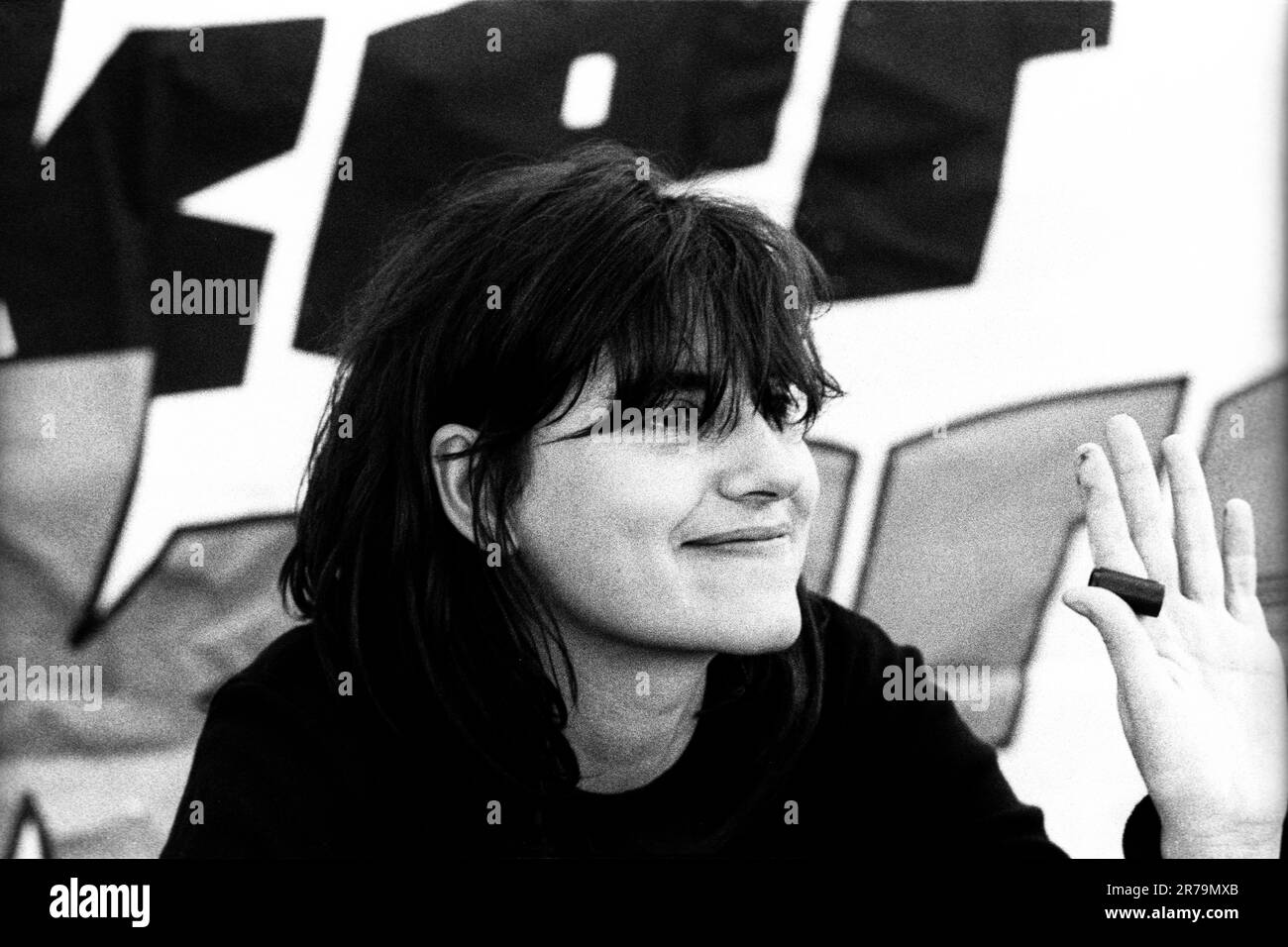 ELASTICA, READING FESTIVAL, 2000 Justine Frischmann of indie rock band