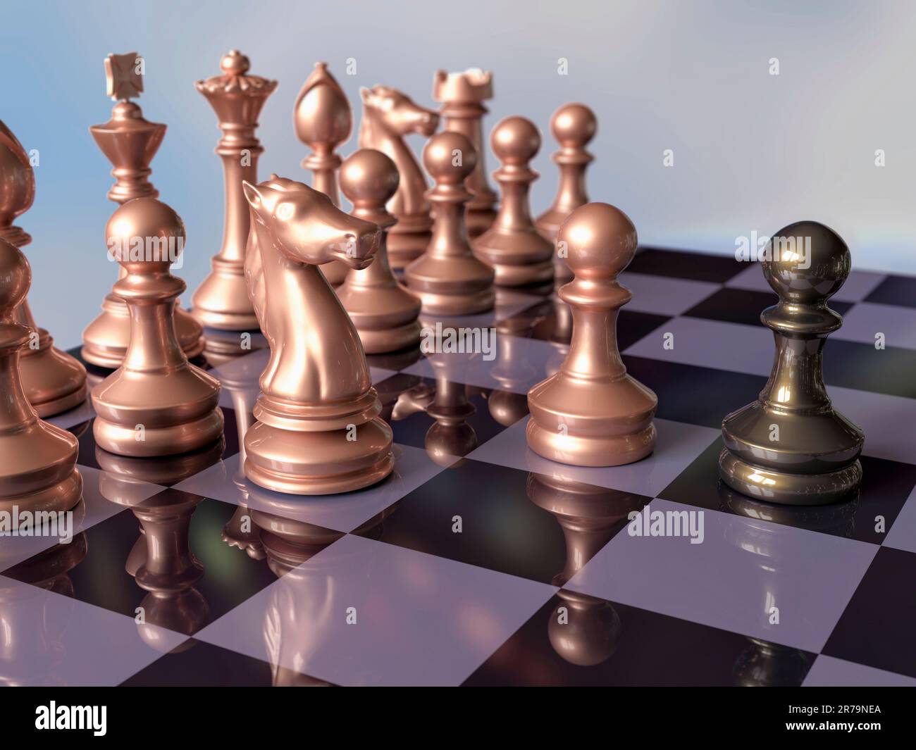 Chess Opening. Italian Game. Stock Photo - Image of pieces