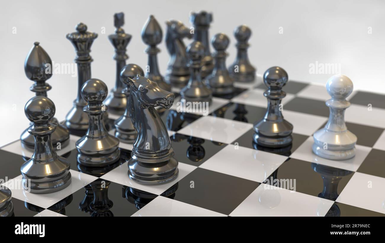 Chess Opening: Ruy López Stock Photo - Alamy