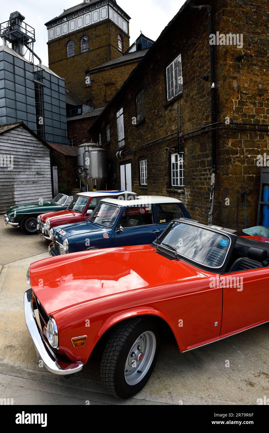 Hook Norton Brewery, Classic Car Meeting Cotswolds, UK. Sports Car on