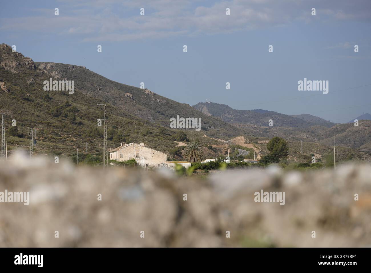 Mountains of the Almanzora Valley in Cantoria, Almeria, Spain. A