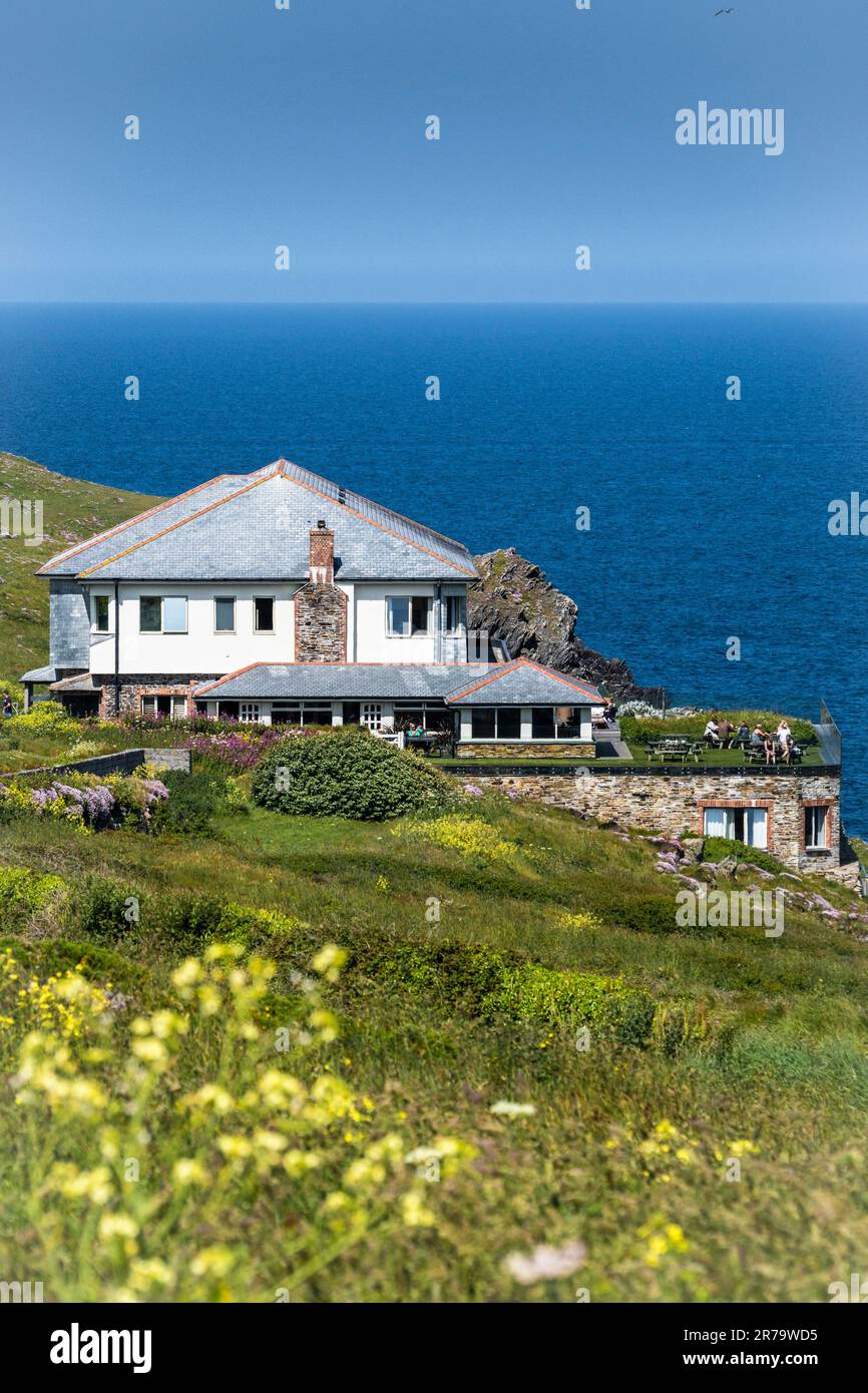 Lewinnick Lodge Boutique Hotel overlooking Fistral Bay in Newquay in Cornwall in the UK, Europe Stock Photo
