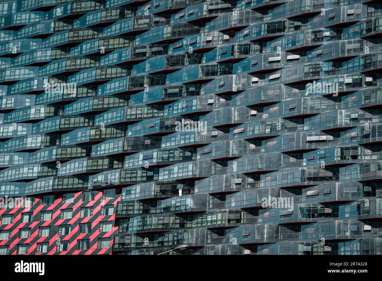 Densely populated residential buildings in Chengdu Stock Photo