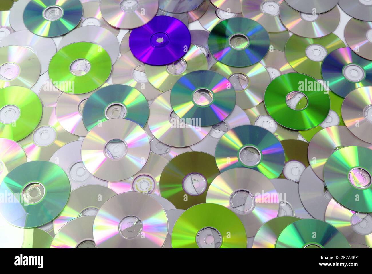 CD and DVD as nice technology background Stock Photo