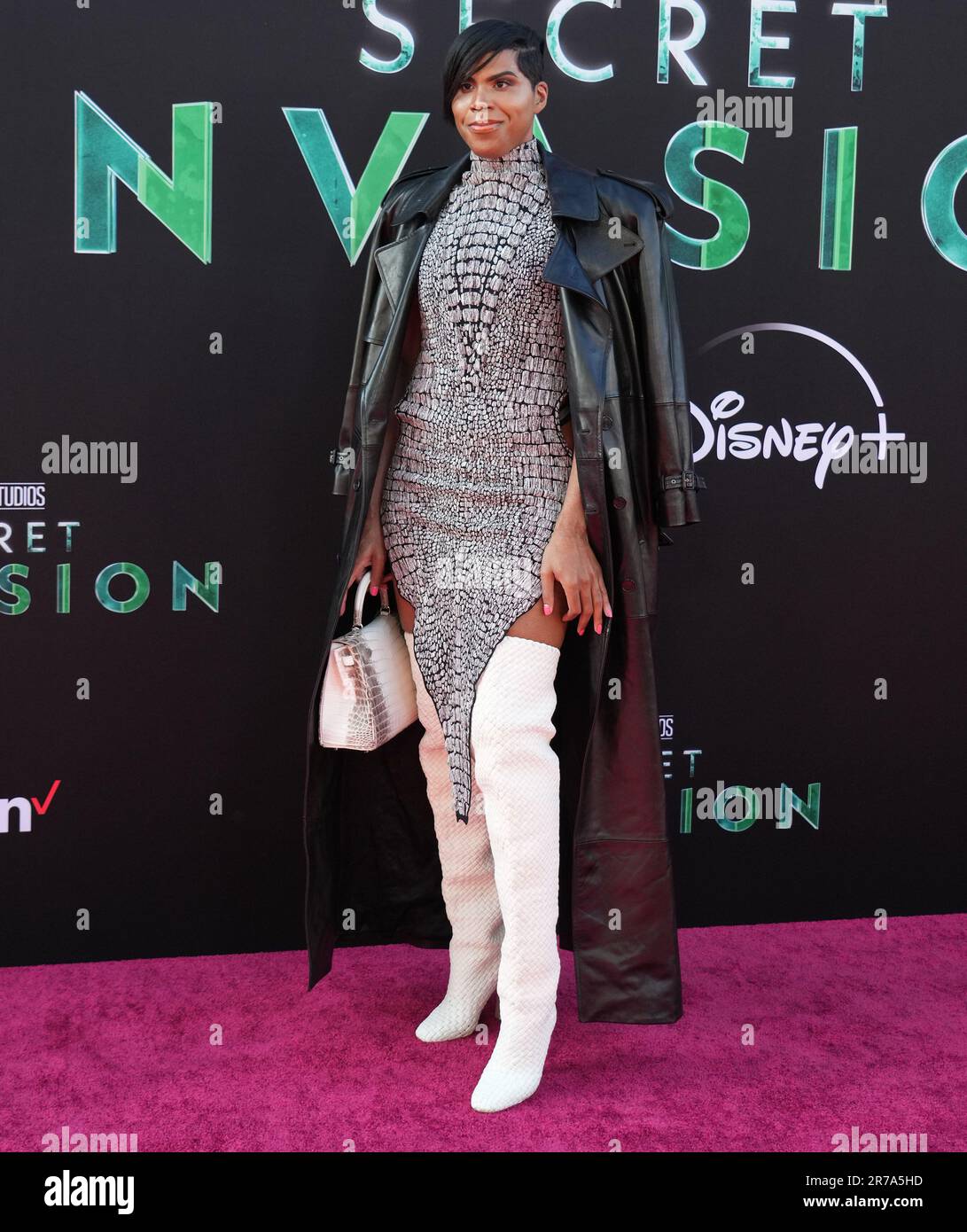 EJ Johnson arrives at the Marvel Studios' SECRET INVASION Launch Event