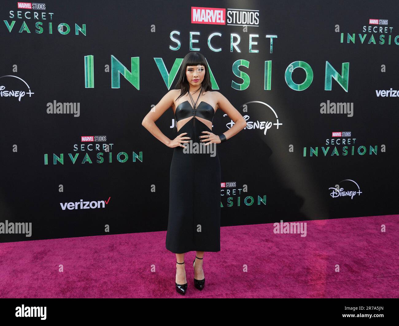 Xochitl Gomez arrives at the Marvel Studios' SECRET INVASION Launch