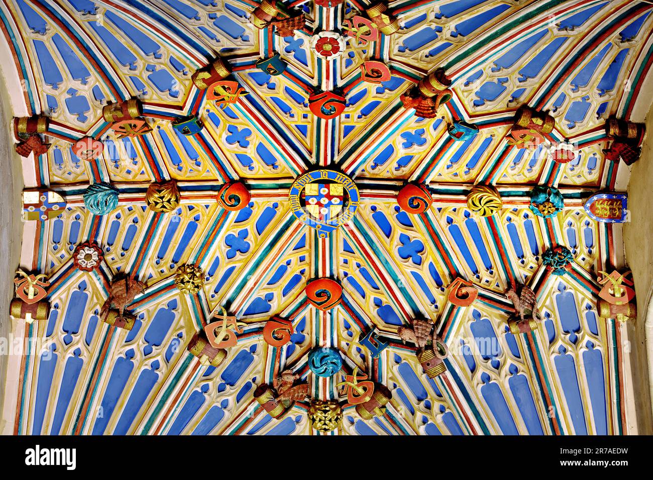 Gothic vaulting, Winchester Cathedral, England, United Kingdom Stock Photo