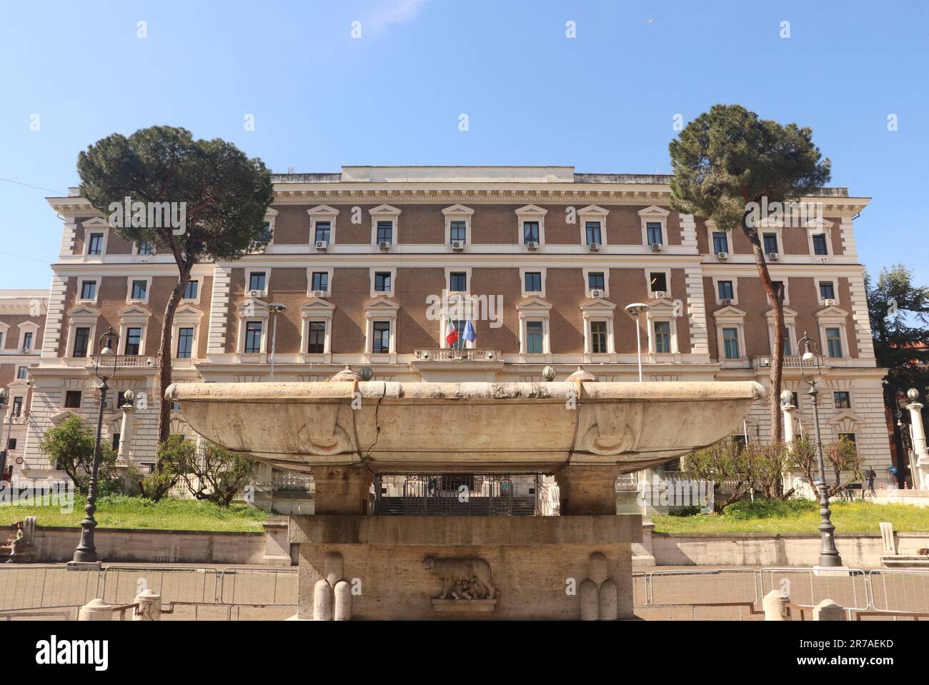 Rome, Italy - April 22 2023: Palazzo del Viminale, Ministry of the Interior of the Italian Republic headquarters Stock Photo