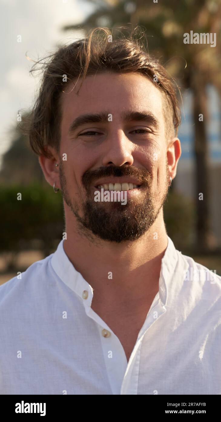 Blond handsome man male model hi-res stock photography and images - Alamy