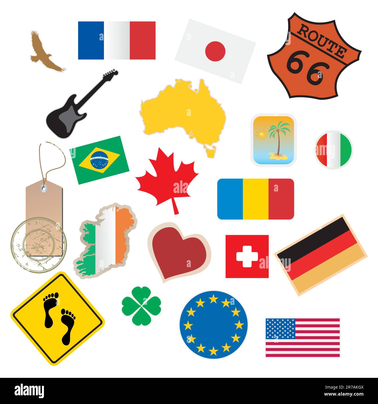 set of flags and signs Stock Vector Image & Art Alamy