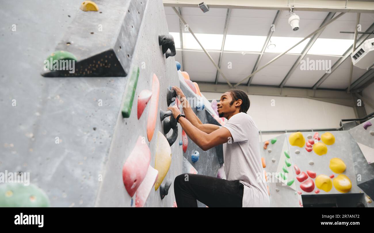 Indoor climbing wall close up hi-res stock photography and images - Alamy