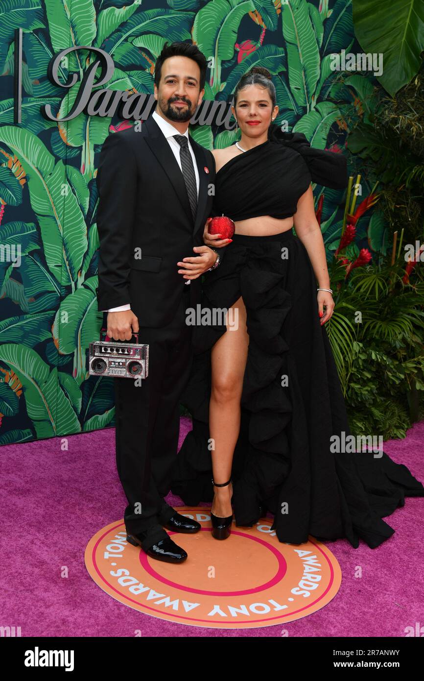 Lin-Manuel Miranda And Vanessa Nadal Stock Photo - Alamy