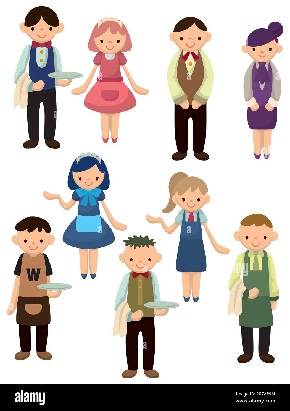 Waiter menus Cut Out Stock Images & Pictures - Alamy