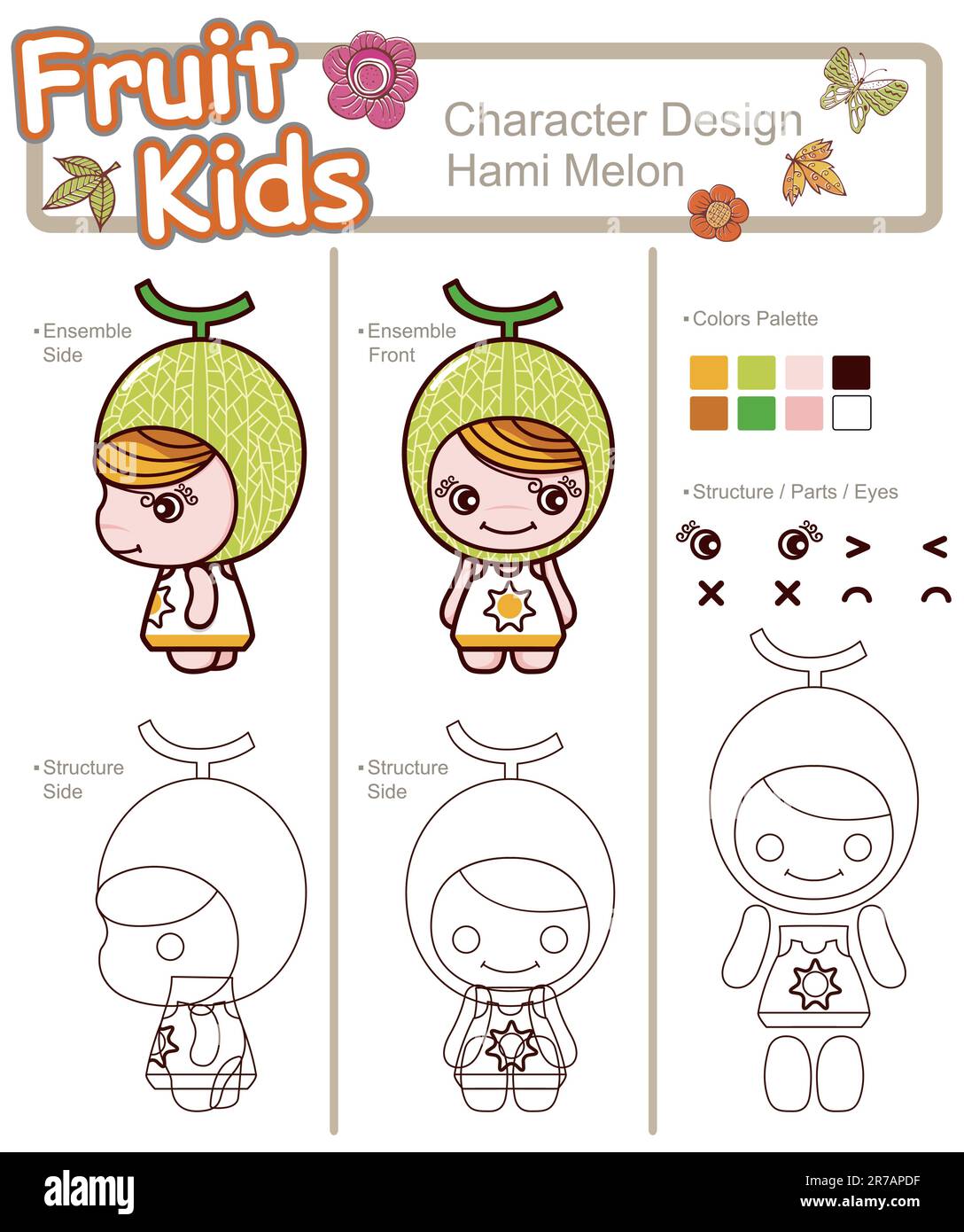 Illustration of how to draw little kids series Stock Vector Image &amp; Art ...