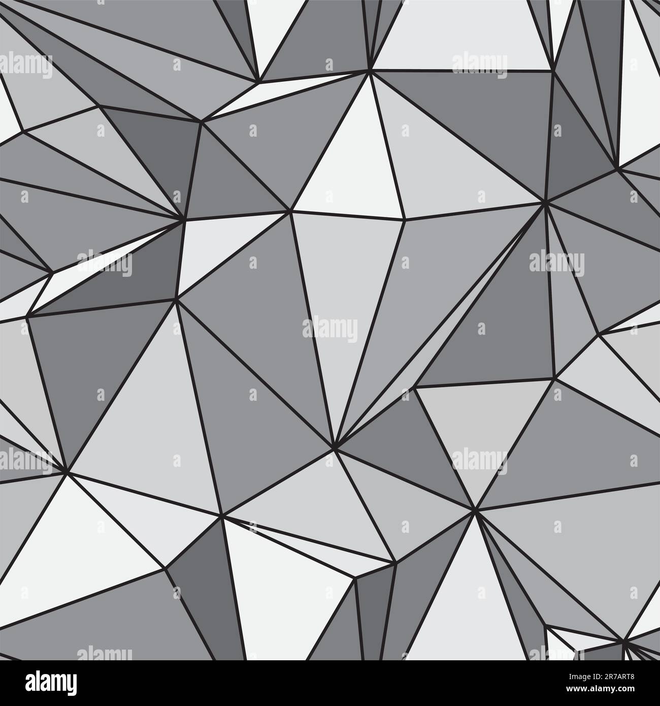 Seamless texture - gray various polyhedra vector eps8 Stock Vector