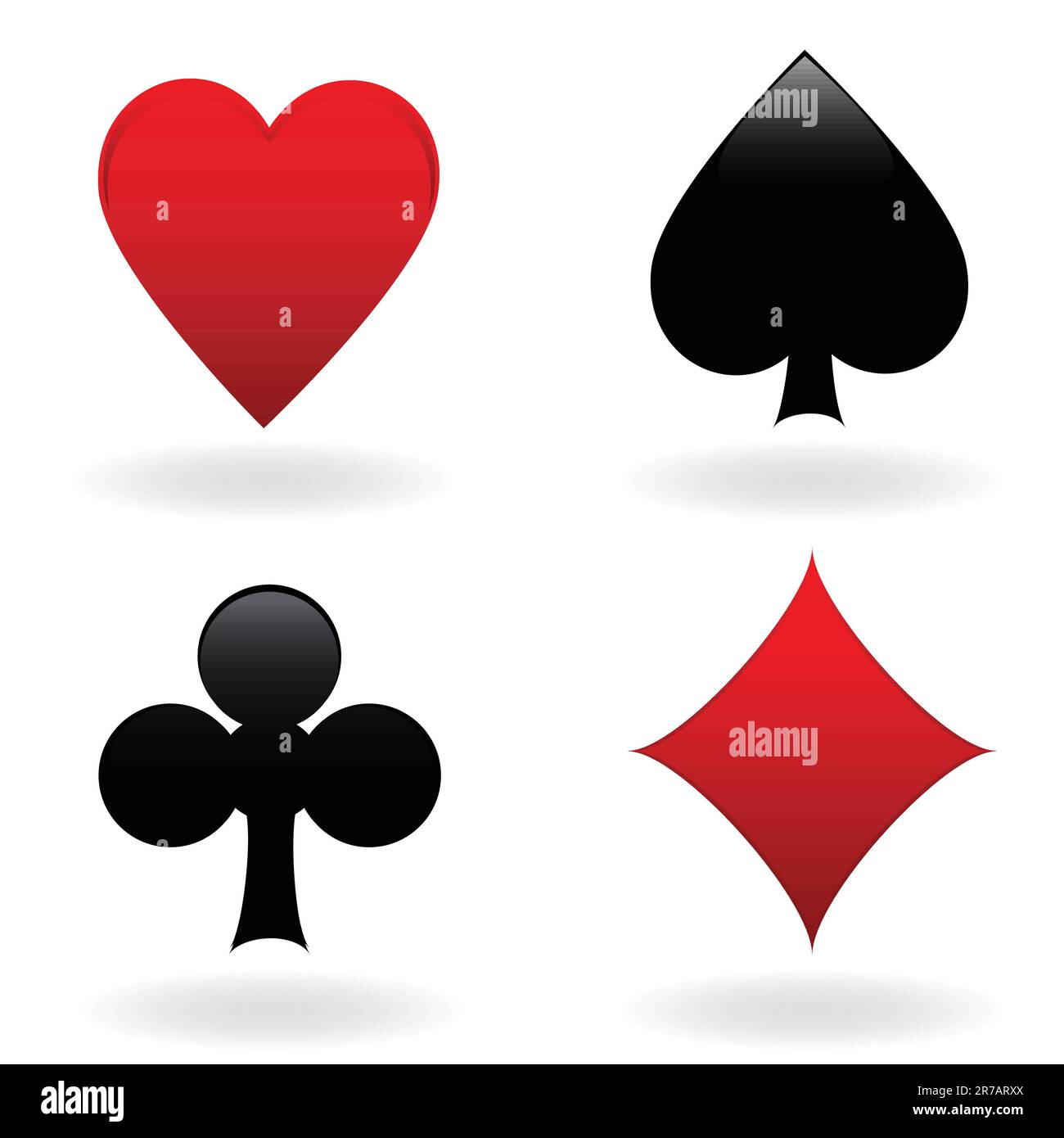 Diamond, heart, spade and club Stock Vector Image & Art Alamy