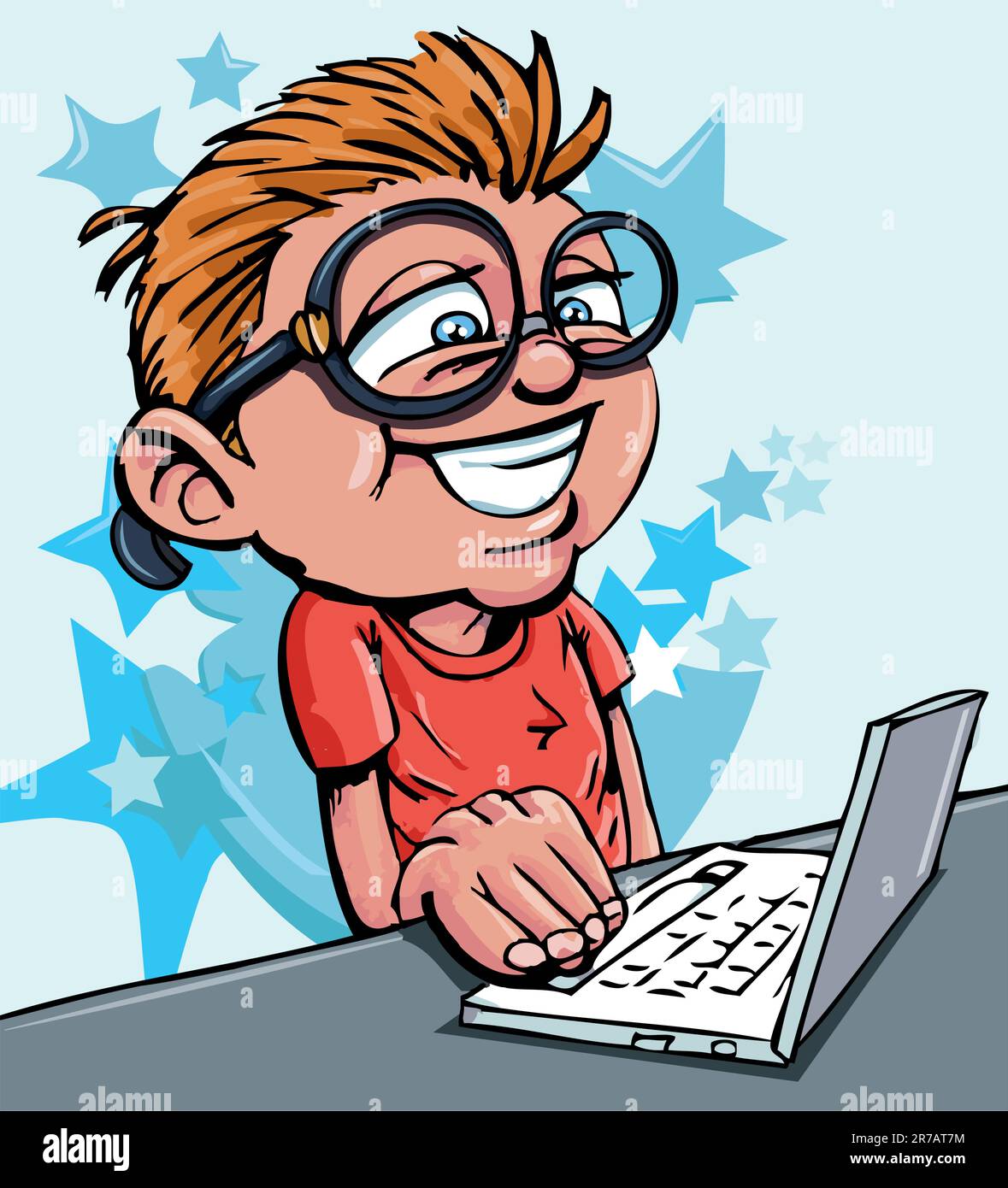 Person laptop back Stock Vector Images - Alamy