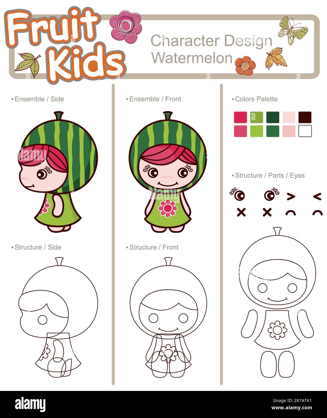 Illustration of how to draw little kids series Stock Vector Image &amp; Art ...