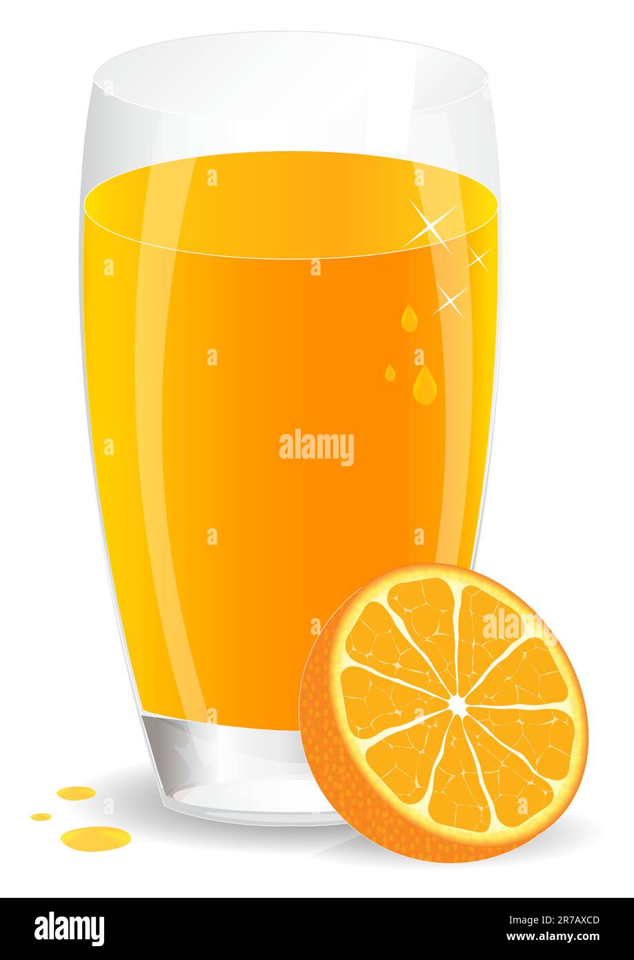Icon of orange juice with drops. Vector Icons. EPS10. Edited Stock ...