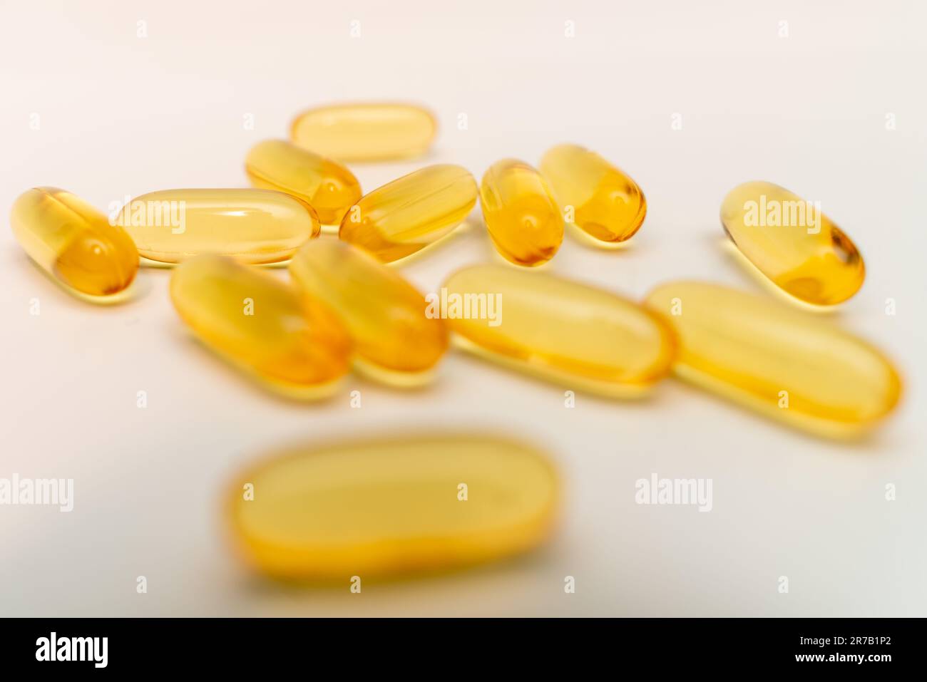 cod liver oil capsules Stock Photo Alamy