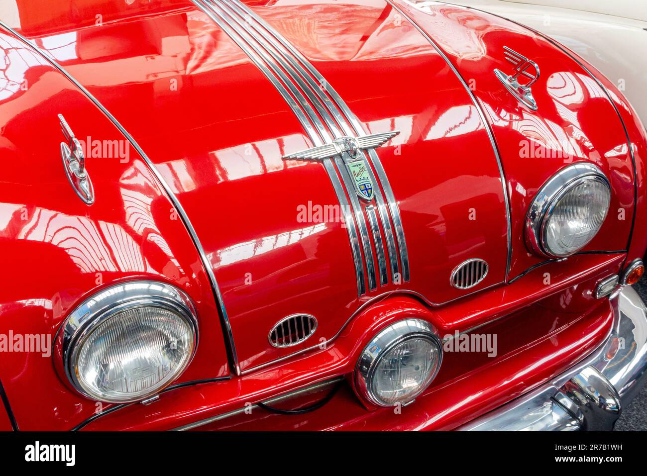 Detail of the of an Austin A90 Atlantic convertible a British