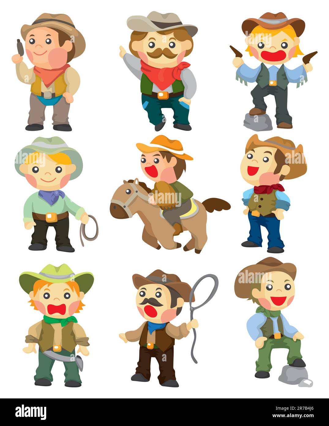 cartoon cowboy icon Stock Vector Image & Art - Alamy