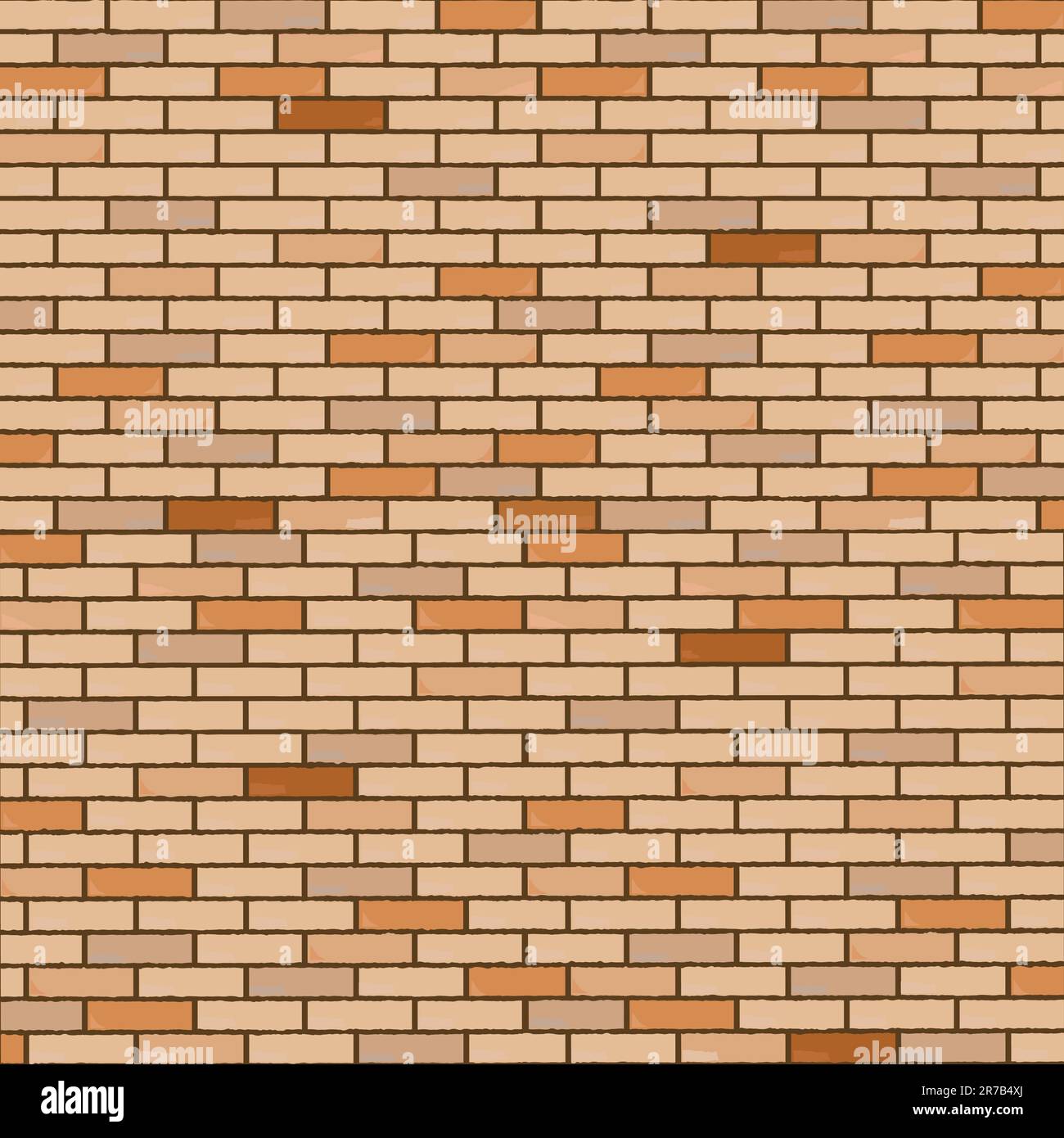 wall made of bricks, realistic texture, abstract art illustration Stock