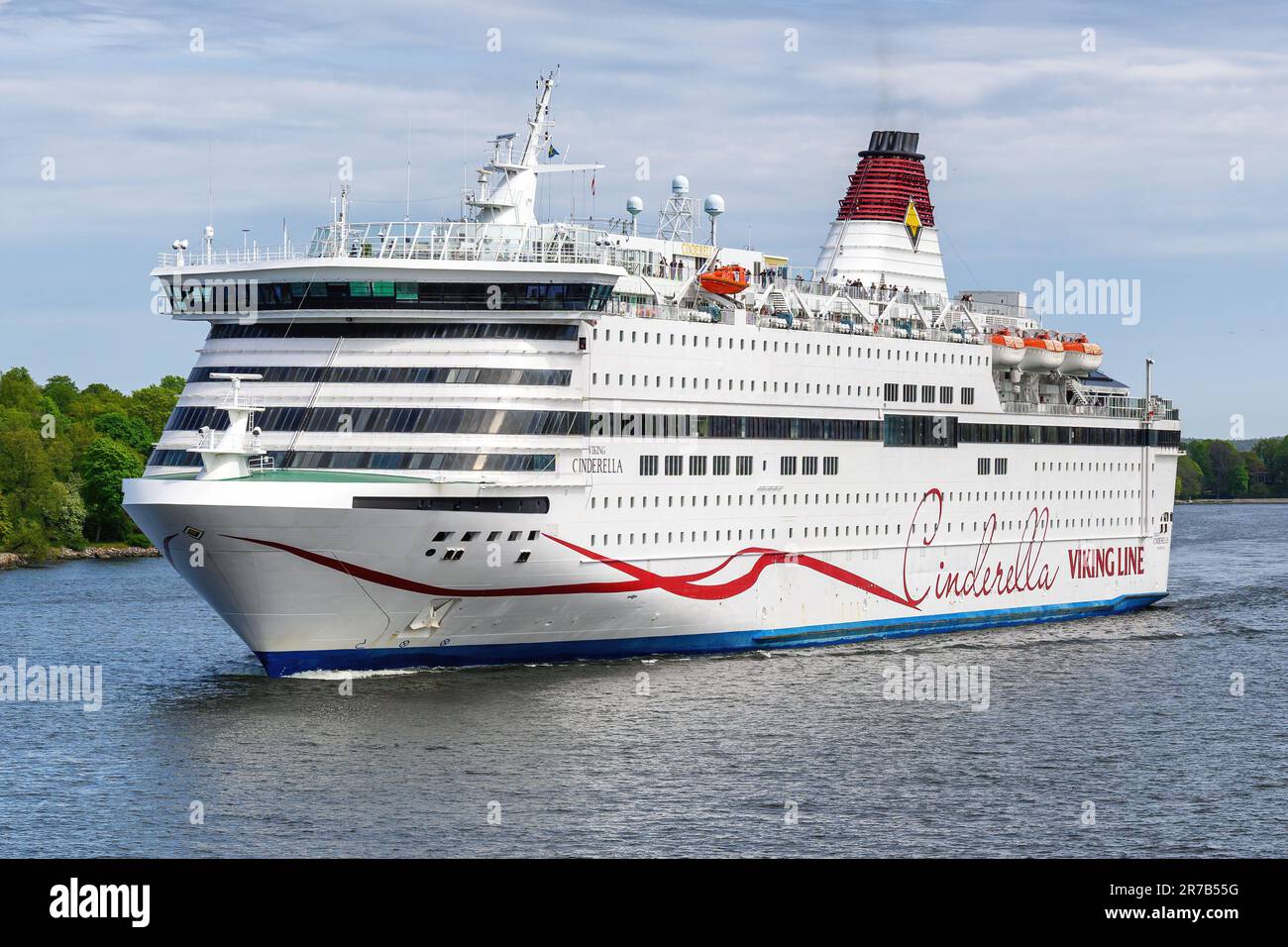 Viking Cinderella is a cruise ferry operated by Viking Line on the Stockholm-Mariehamn route. Stock Photo