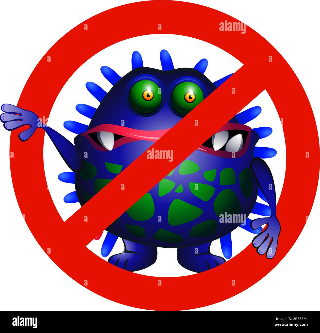 no virus sign Stock Vector Image & Art - Alamy