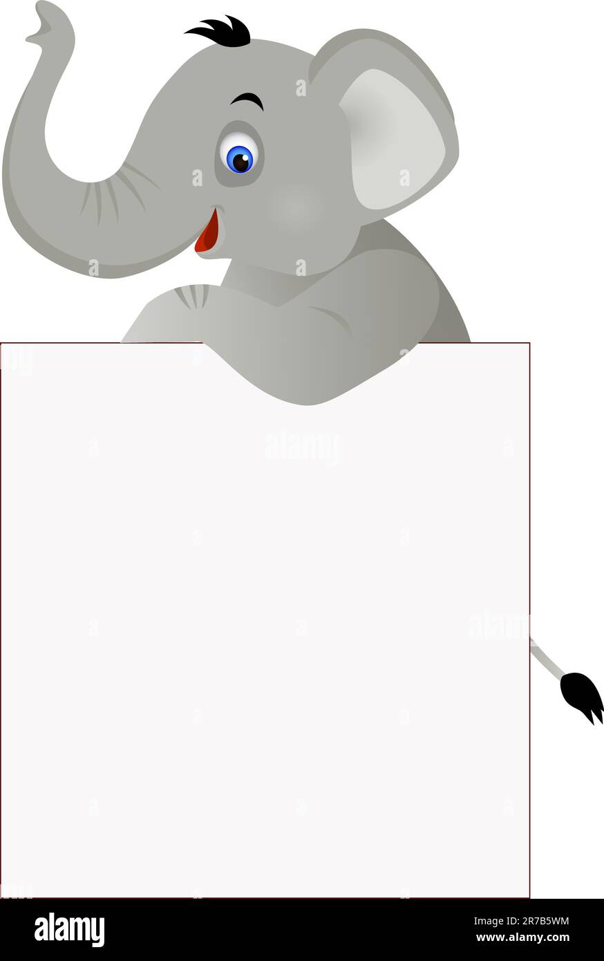 Elephant blank sign hi-res stock photography and images - Alamy