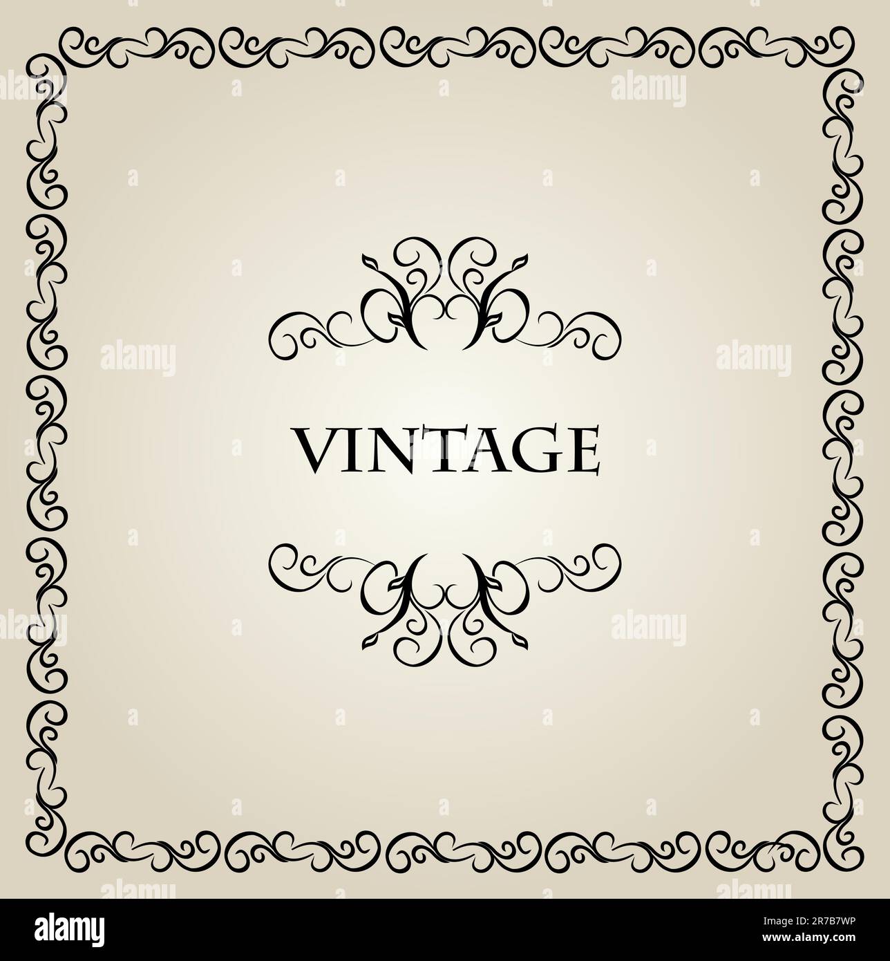 Illustration vintage background card for design - vector Stock Vector ...
