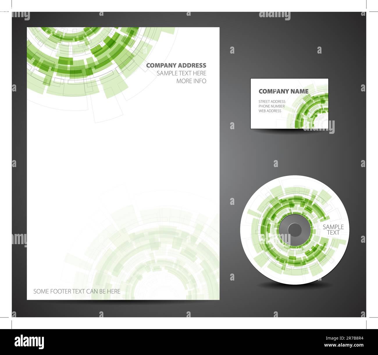 Design template set - business card, cd, paper Stock Vector Image &amp; Art ...