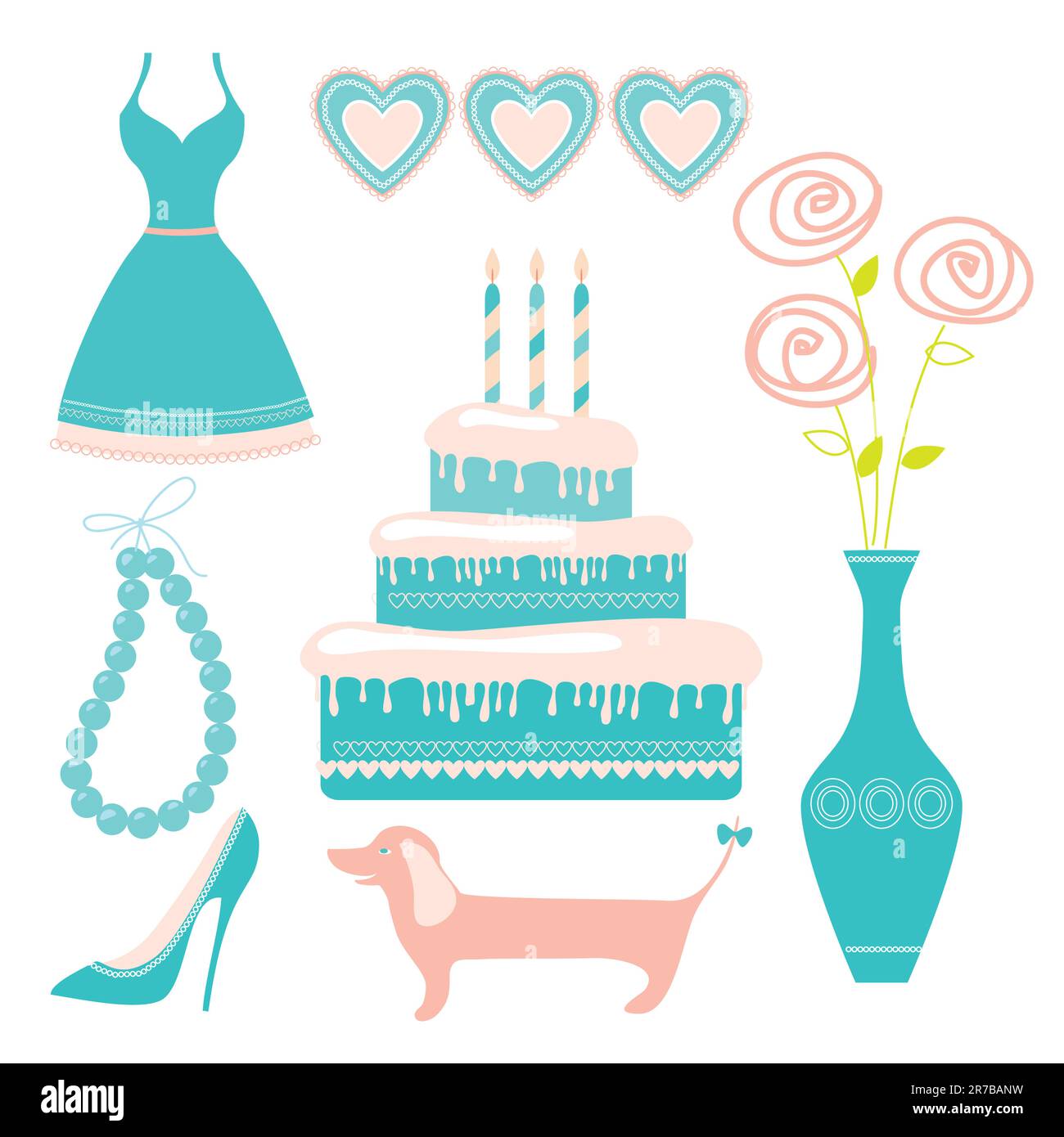 Girl File Set set for girls Stock Vector Image & Art - Alamy