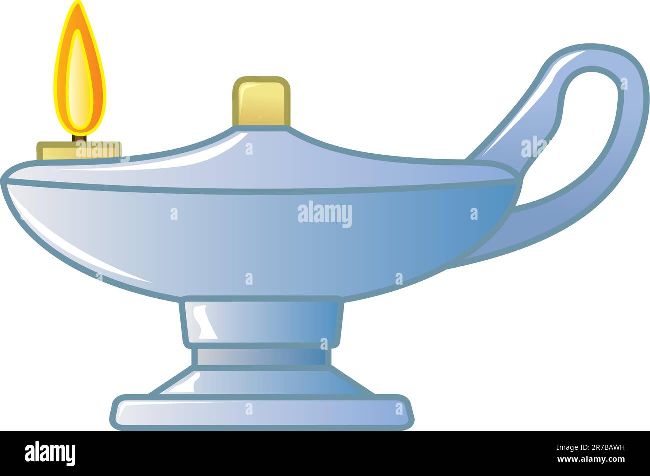The Florence Nightingale oil lamp which is a symbol for the profession of nursing Stock Vector