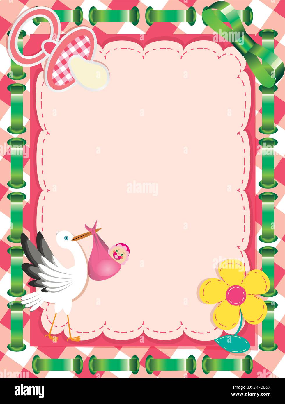 Baby shower design girl Stock Vector Images Alamy