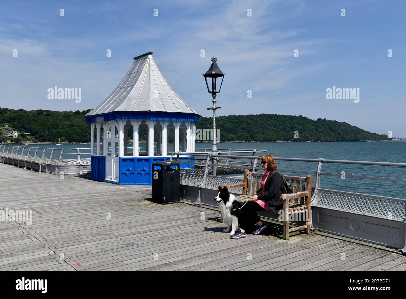 Bangor pier in Gwynedd, North Wales, Uk Stock Photo