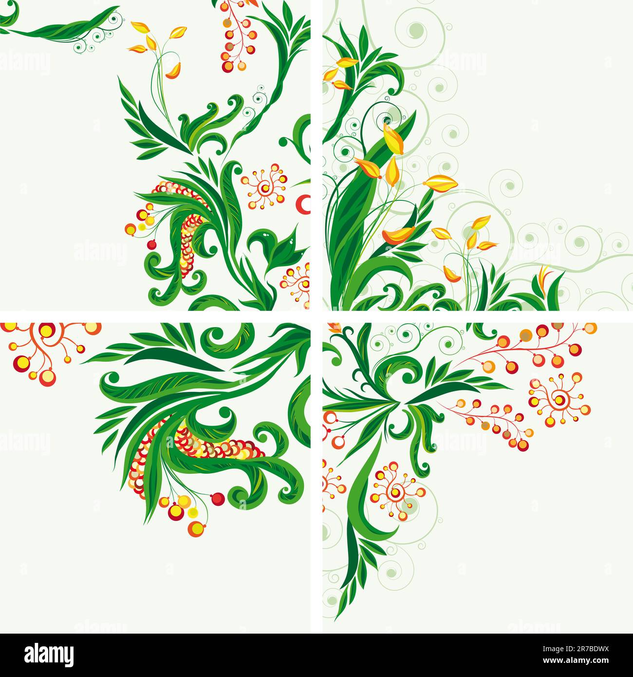 set-of-floral-backgrounds-stock-vector-image-art-alamy