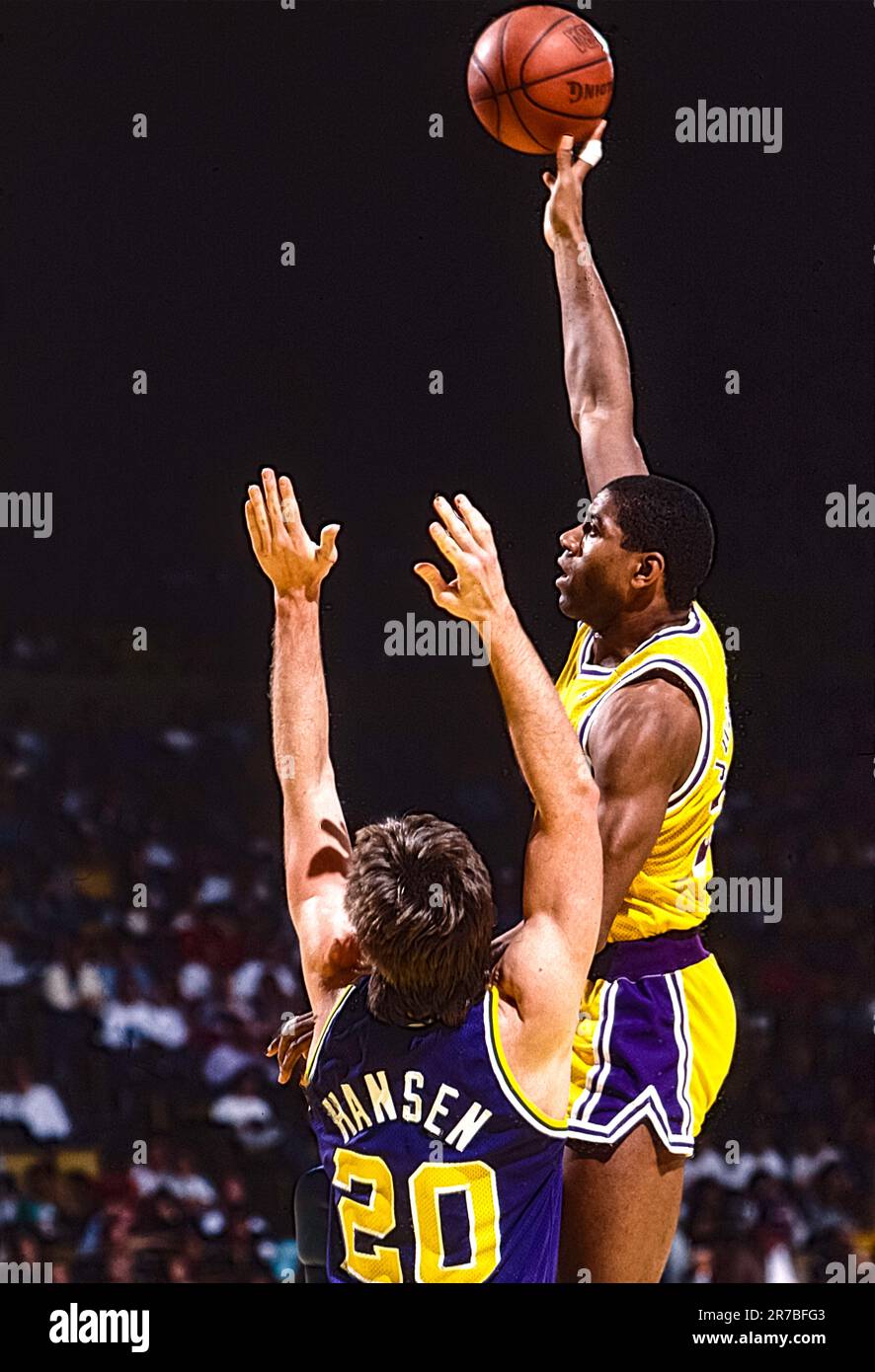 Magic Johnson La Rams Johnson magic hi-res stock photography and images - Alamy