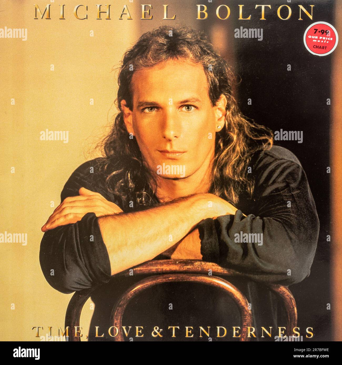The Love & Tenderness album by Michael Bolton, vinyl record cover Stock Photo