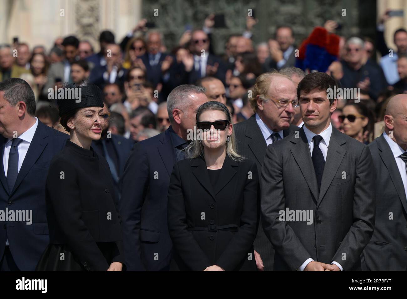 Milan Italy June 14 2023 The Family Berlusconi Marina Pier Silvio Milan Italy June 14 2023 The Family Berlusconi Marina Pier Silvio