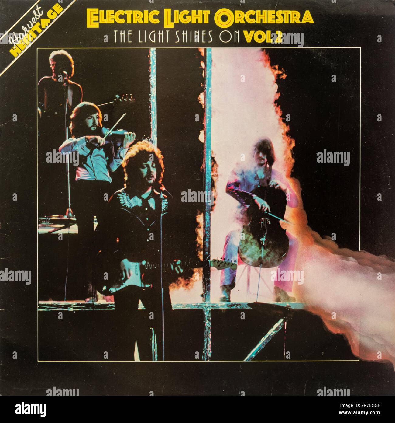 The Light Shines On Volume 2 by Electrric Light Orchestra, vinyl record cover Stock Photo