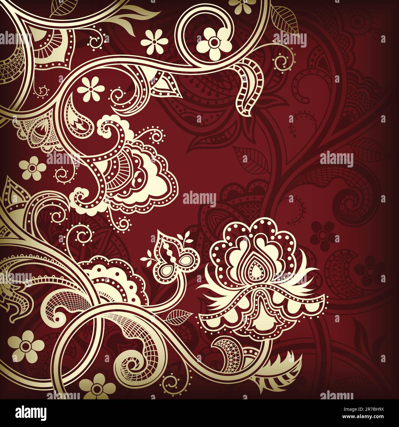 Illustration of abstract floral background Stock Vector Image & Art - Alamy