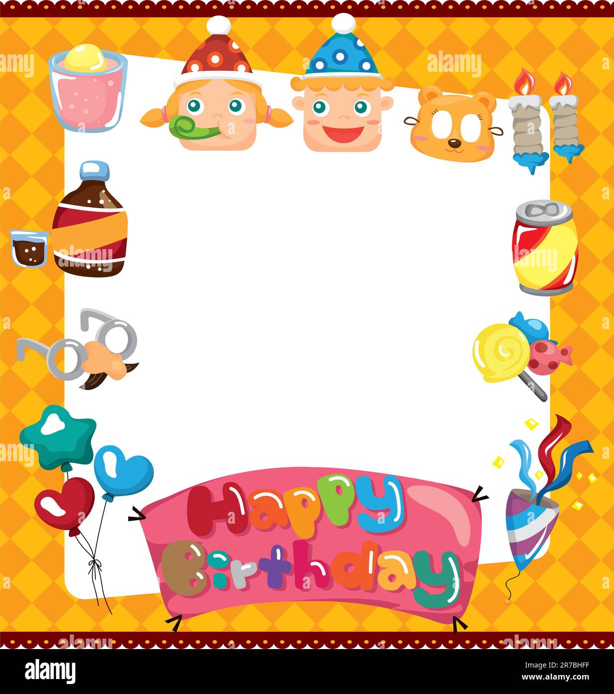 cartoon birthday card Stock Vector Image & Art - Alamy