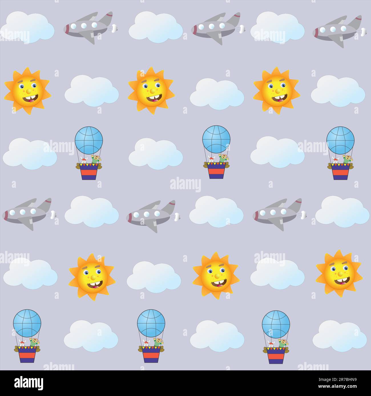 Seamless picture with the image of the sky Stock Vector Image & Art - Alamy