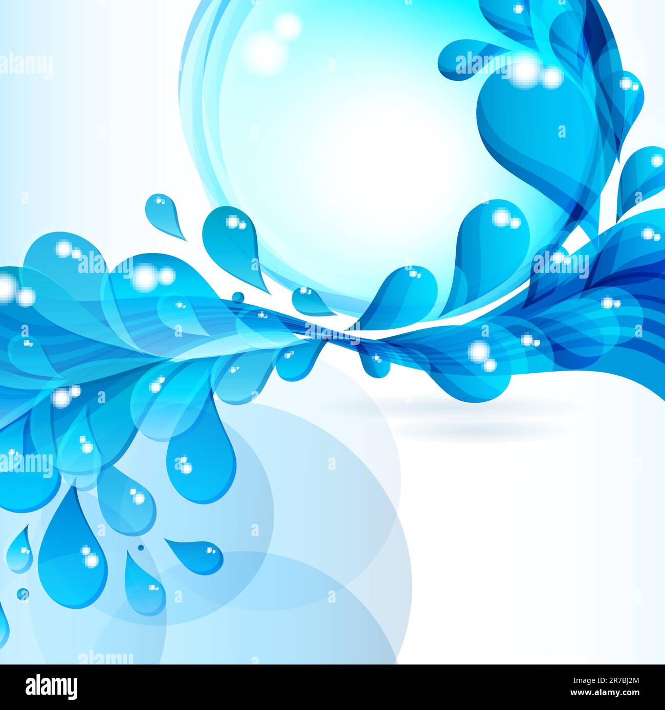 Abstract background with blue drop Stock Vector Image & Art - Alamy